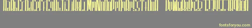 SuperfuckedTall Font – Yellow Fonts on Gray Background