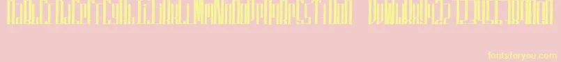 SuperfuckedTall Font – Yellow Fonts on Pink Background