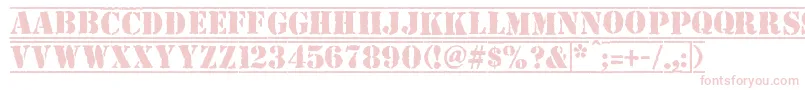 Top Secret-fontti – vaaleanpunaiset fontit