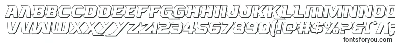 Шрифт Borgsquad3D – высокие шрифты