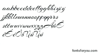 ArizoniaRegular font – frisian Fonts