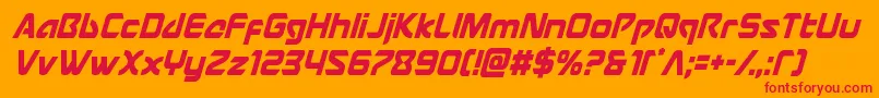 Usangelcondital Font – Red Fonts on Orange Background