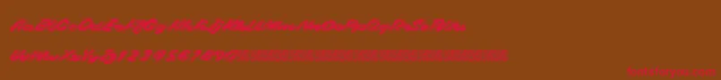 Gaslighter Font – Red Fonts on Brown Background
