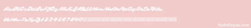 Gaslighter Font – White Fonts on Pink Background