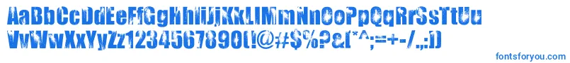Шрифт BloodyImpact – синие шрифты