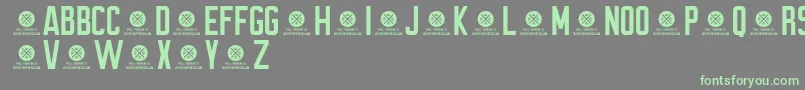 BrewmasterGothicDemo Font – Green Fonts on Gray Background