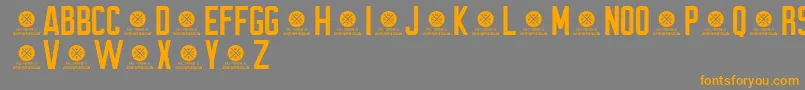BrewmasterGothicDemo Font – Orange Fonts on Gray Background
