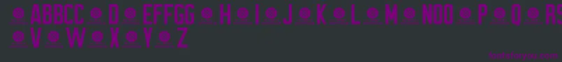 Czcionka BrewmasterGothicDemo – fioletowe czcionki na czarnym tle