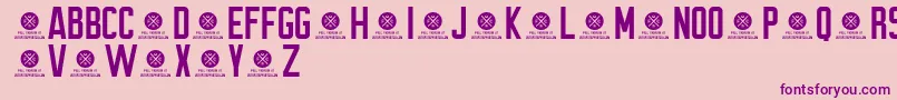 BrewmasterGothicDemo Font – Purple Fonts on Pink Background
