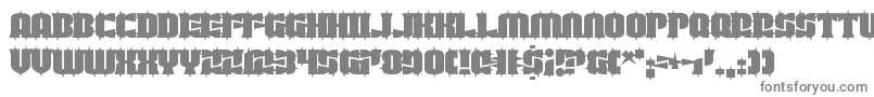 GuestCircusParadiso-fontti – harmaat kirjasimet valkoisella taustalla