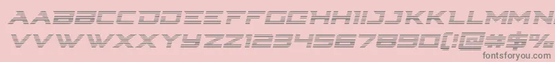 Cyberdynegradital-Schriftart – Graue Schriften auf rosa Hintergrund