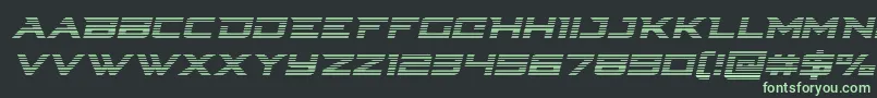 Czcionka Cyberdynegradital – zielone czcionki na czarnym tle
