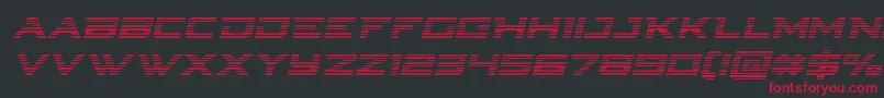 Cyberdynegradital Font – Red Fonts on Black Background