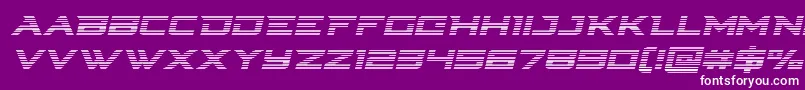 Cyberdynegradital Font – White Fonts on Purple Background