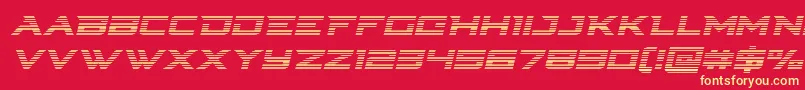 Cyberdynegradital Font – Yellow Fonts on Red Background