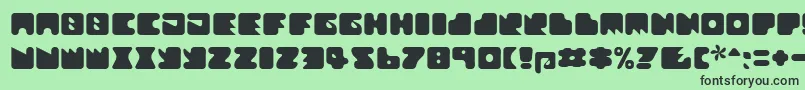 Шрифт Textanr ffy – чёрные шрифты на зелёном фоне
