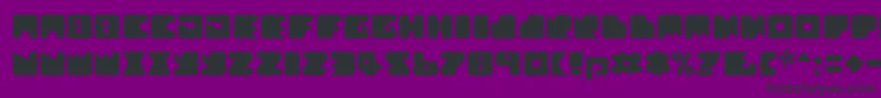 Шрифт Textanr ffy – чёрные шрифты на фиолетовом фоне