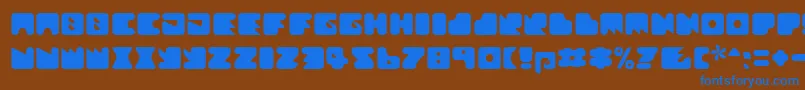 Шрифт Textanr ffy – синие шрифты на коричневом фоне
