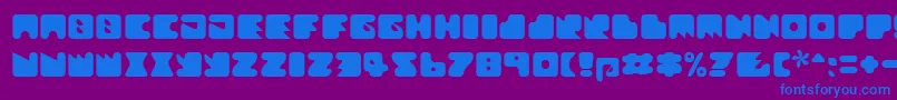 Textanr ffy Font – Blue Fonts on Purple Background