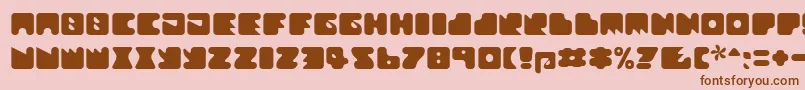 Textanr ffy Font – Brown Fonts on Pink Background