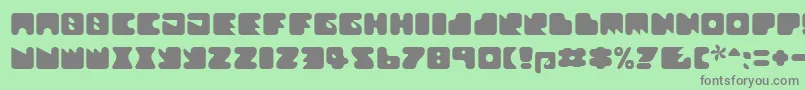 Textanr ffy Font – Gray Fonts on Green Background