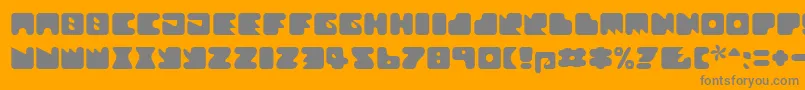 Textanr ffy Font – Gray Fonts on Orange Background