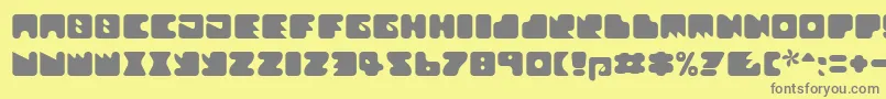 Textanr ffy Font – Gray Fonts on Yellow Background