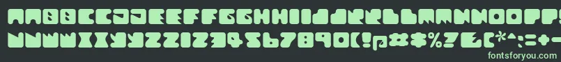 Textanr ffy Font – Green Fonts on Black Background