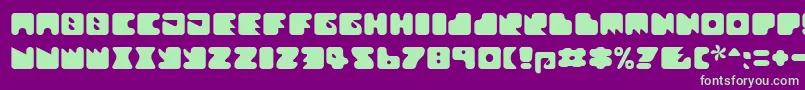 Textanr ffy Font – Green Fonts on Purple Background