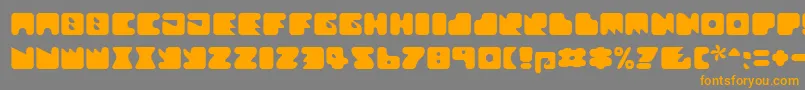 Шрифт Textanr ffy – оранжевые шрифты на сером фоне