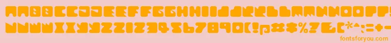Шрифт Textanr ffy – оранжевые шрифты на розовом фоне