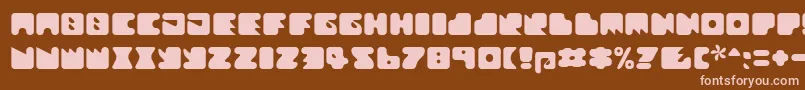 Шрифт Textanr ffy – розовые шрифты на коричневом фоне