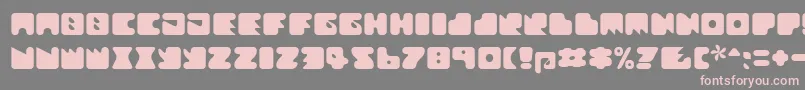 Шрифт Textanr ffy – розовые шрифты на сером фоне