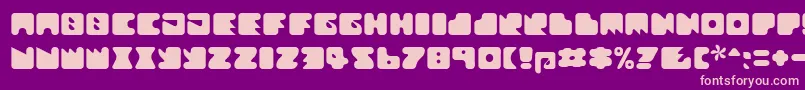 Textanr ffy-Schriftart – Rosa Schriften auf violettem Hintergrund