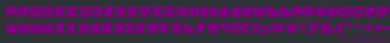 Шрифт Textanr ffy – фиолетовые шрифты на чёрном фоне