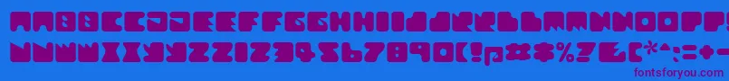 Шрифт Textanr ffy – фиолетовые шрифты на синем фоне