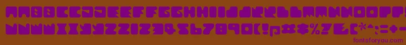 Шрифт Textanr ffy – фиолетовые шрифты на коричневом фоне