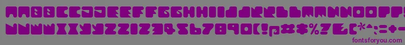 Шрифт Textanr ffy – фиолетовые шрифты на сером фоне