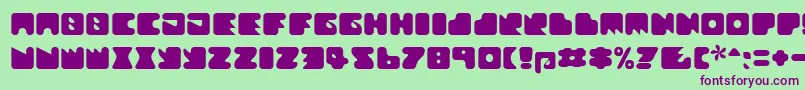 Шрифт Textanr ffy – фиолетовые шрифты на зелёном фоне