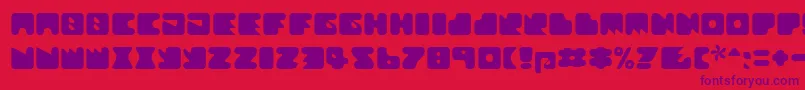 Textanr ffy Font – Purple Fonts on Red Background