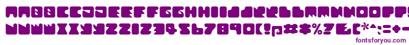 フォントTextanr ffy – 白い背景に紫のフォント