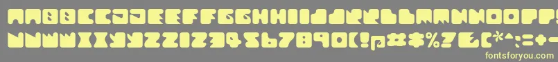 Шрифт Textanr ffy – жёлтые шрифты на сером фоне