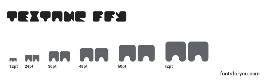 Размеры шрифта Textanr ffy