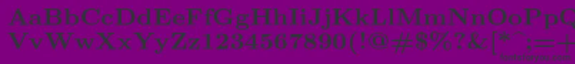 Lmroman8Bold Font – Black Fonts on Purple Background
