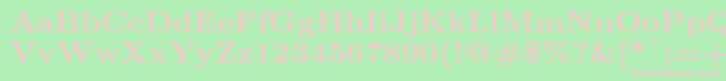 Lmroman8Bold Font – Pink Fonts on Green Background