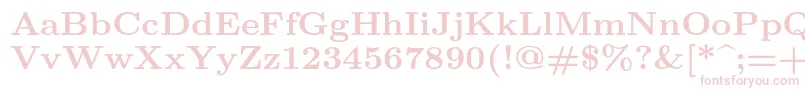 Lmroman8Bold Font – Pink Fonts on White Background