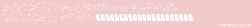 Summerscriptastic Font – White Fonts on Pink Background