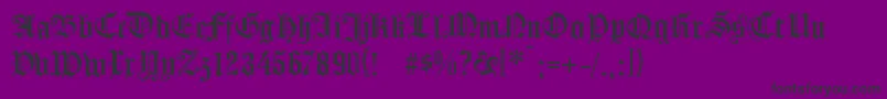 More about Koenigsbergergotisch Font Koenigsbergergotisch Font – Black Fonts on Purple Background