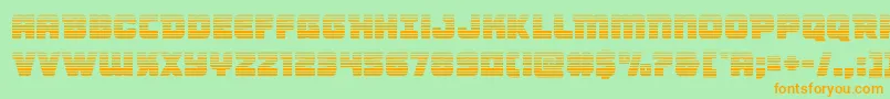Victorycomicsgrad Font – Orange Fonts on Green Background