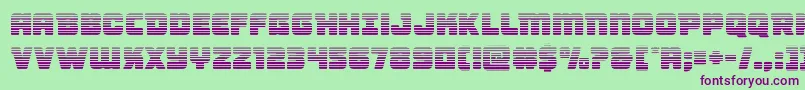 Victorycomicsgrad Font – Purple Fonts on Green Background